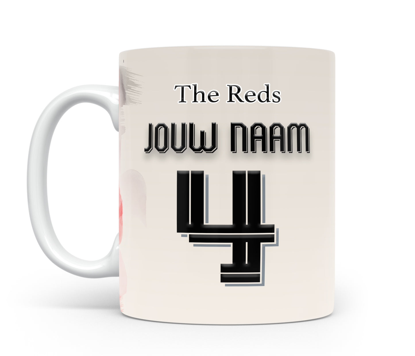 Liverpool FC voetbal mok met naam - Liverpool FC mok met personalisatie - Voetbal fan cadeau