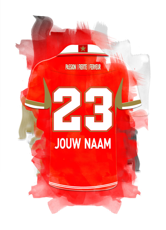 Standard Luik - Standard de Liège wanddecoratie - Losse poster - Voetbal fan cadeau