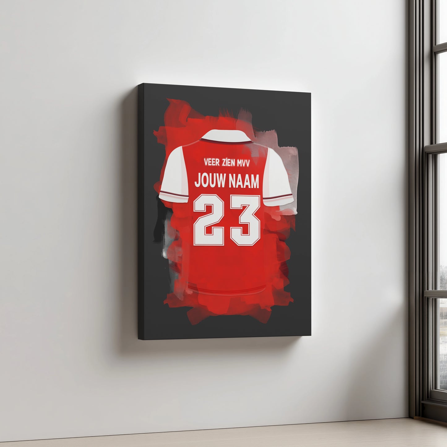 MVV Maastricht Aluminium Dibond Wanddecoratie Mancave Voetbalcadeau