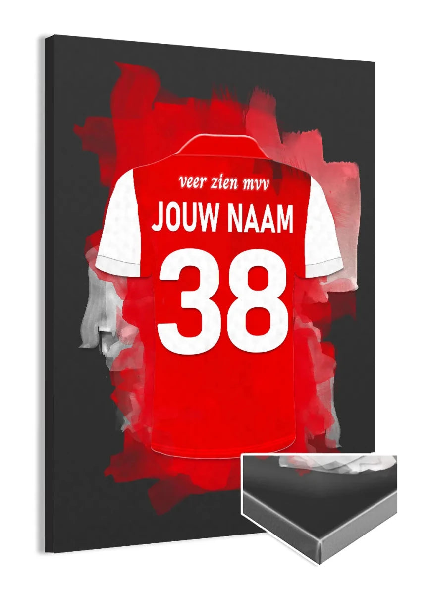 MVV Maastricht Gepersonaliseerde Voetbal Canvas Muurdecoratie