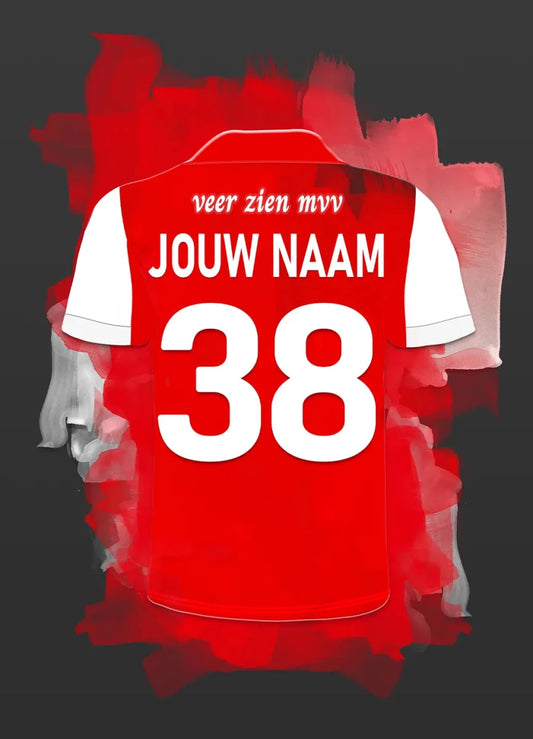 MVV Maastricht Gepersonaliseerde Voetbal Poster Met Naam