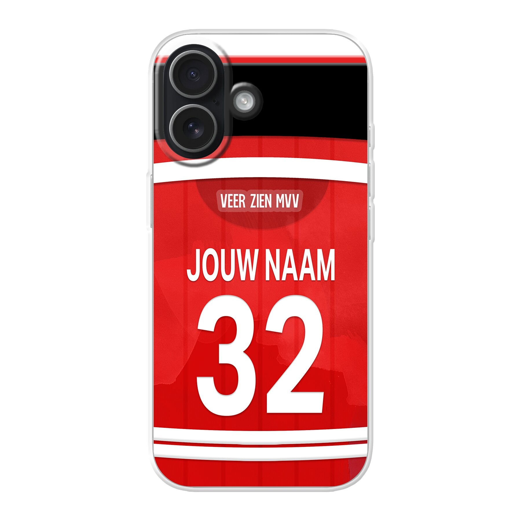 MVV Maastricht telefoonhoesje met naam - Apple Iphone - Voetbal fan kado