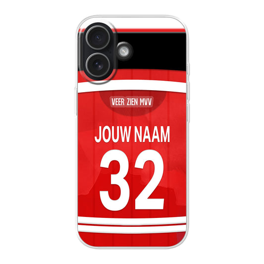 MVV Maastricht telefoonhoesje met naam - Apple Iphone - Voetbal fan kado