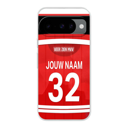 MVV Maastricht telefoonhoesje met naam - Google Pixel - Voetbal fan kado