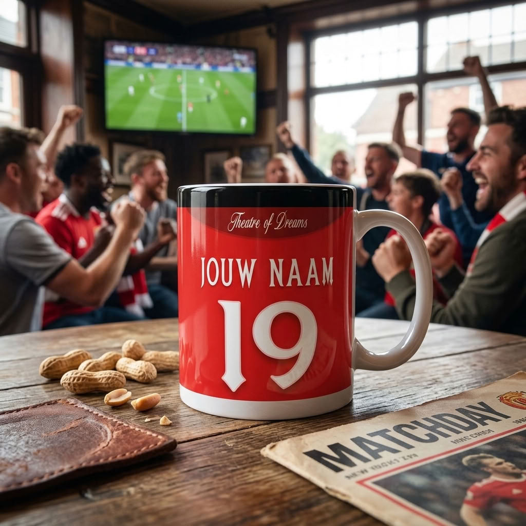 Manchester United Mok Gepersonaliseerd Voetbal Cadeau Bestellen
