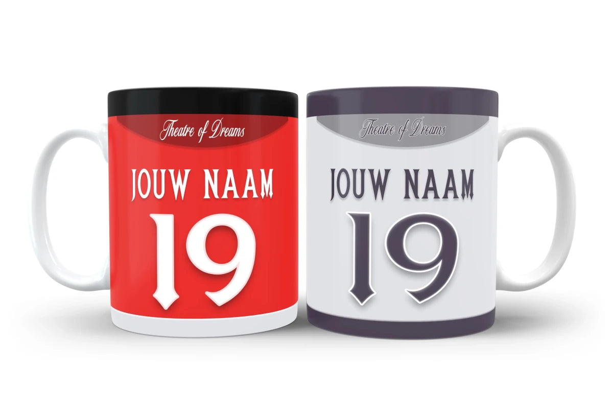 Manchester United Koffie Mok Met Naam Cadeau