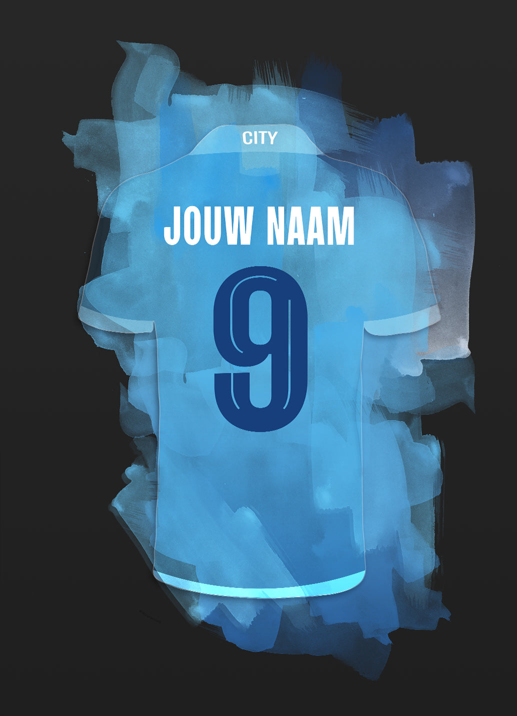Man City voetbalposter