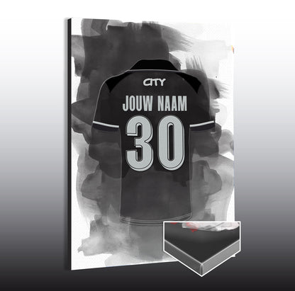 Manchester City voetbal wanddecoratie - Man C shirt 2025-2026 poster - Canvas poster - Man City voetbal fan kado