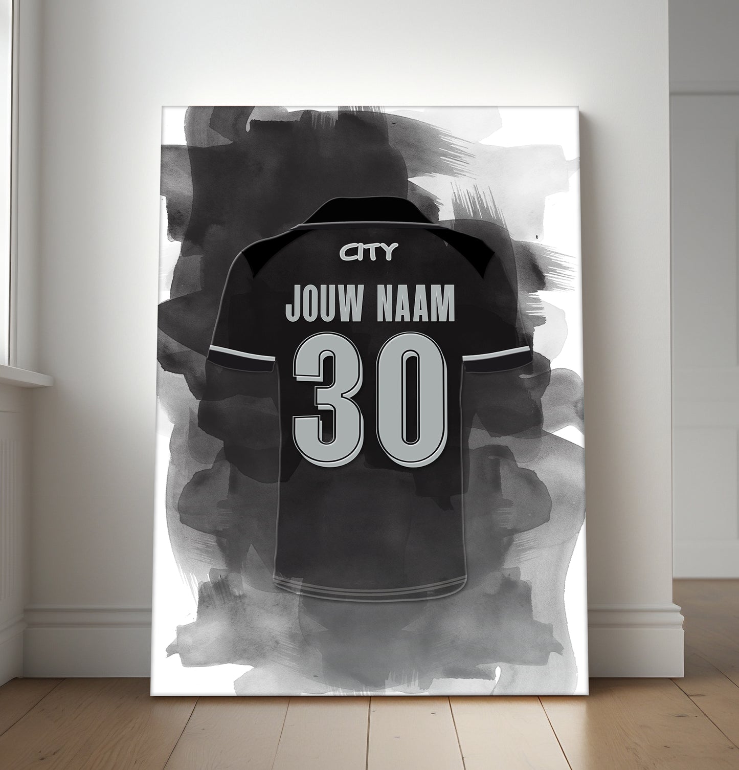 Manchester City wanddecoratie met naam