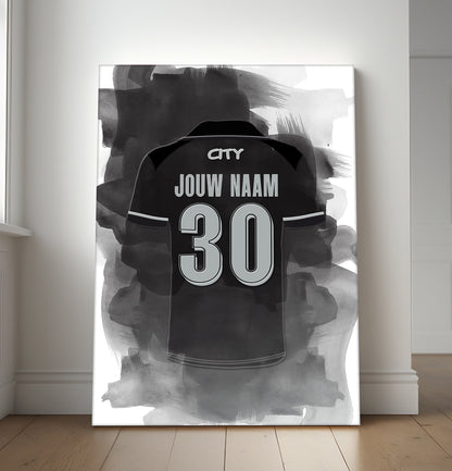 Manchester City wanddecoratie met naam