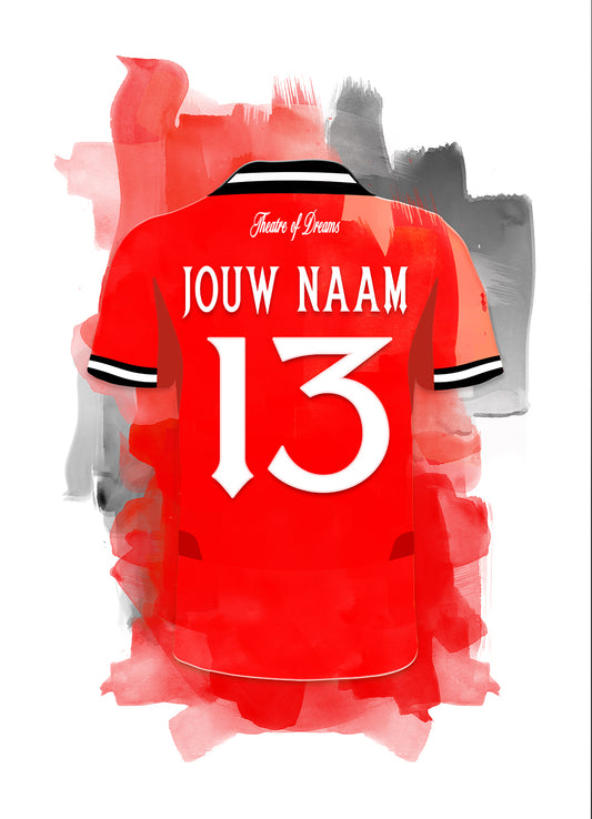 Manchester United poster met naam bestellen