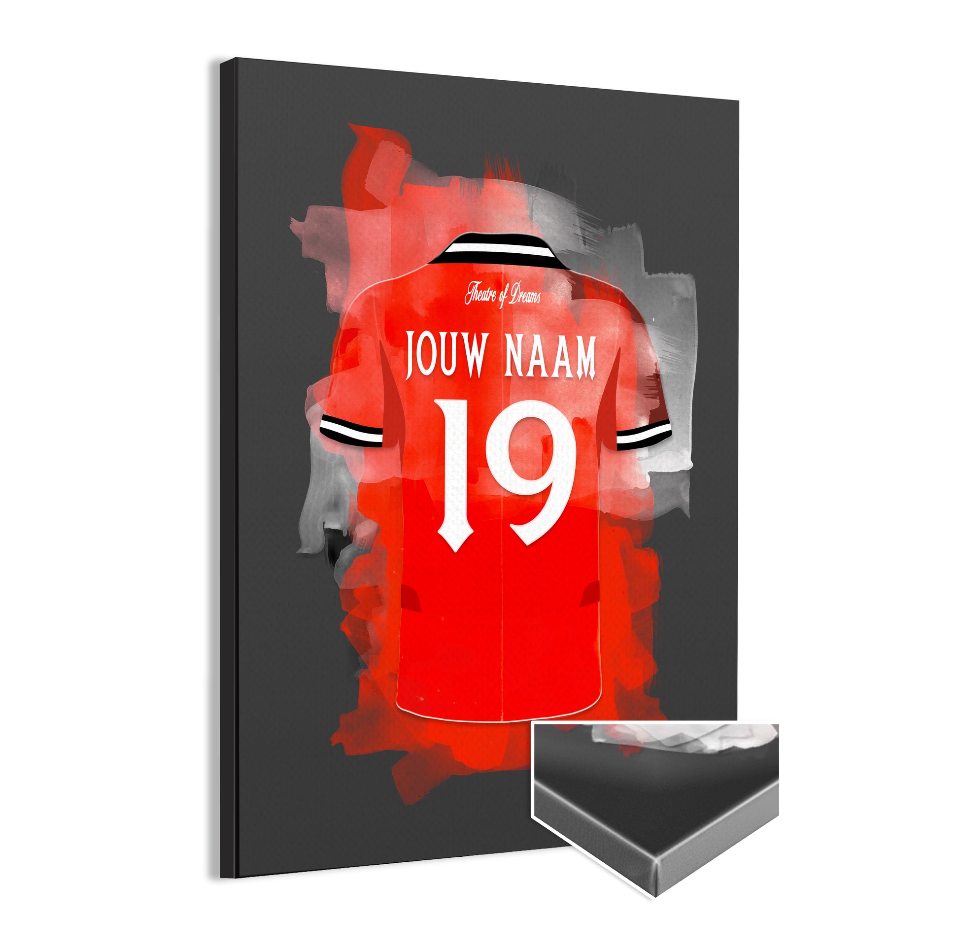 Manchester United Shirt Canvas Donkergrijs