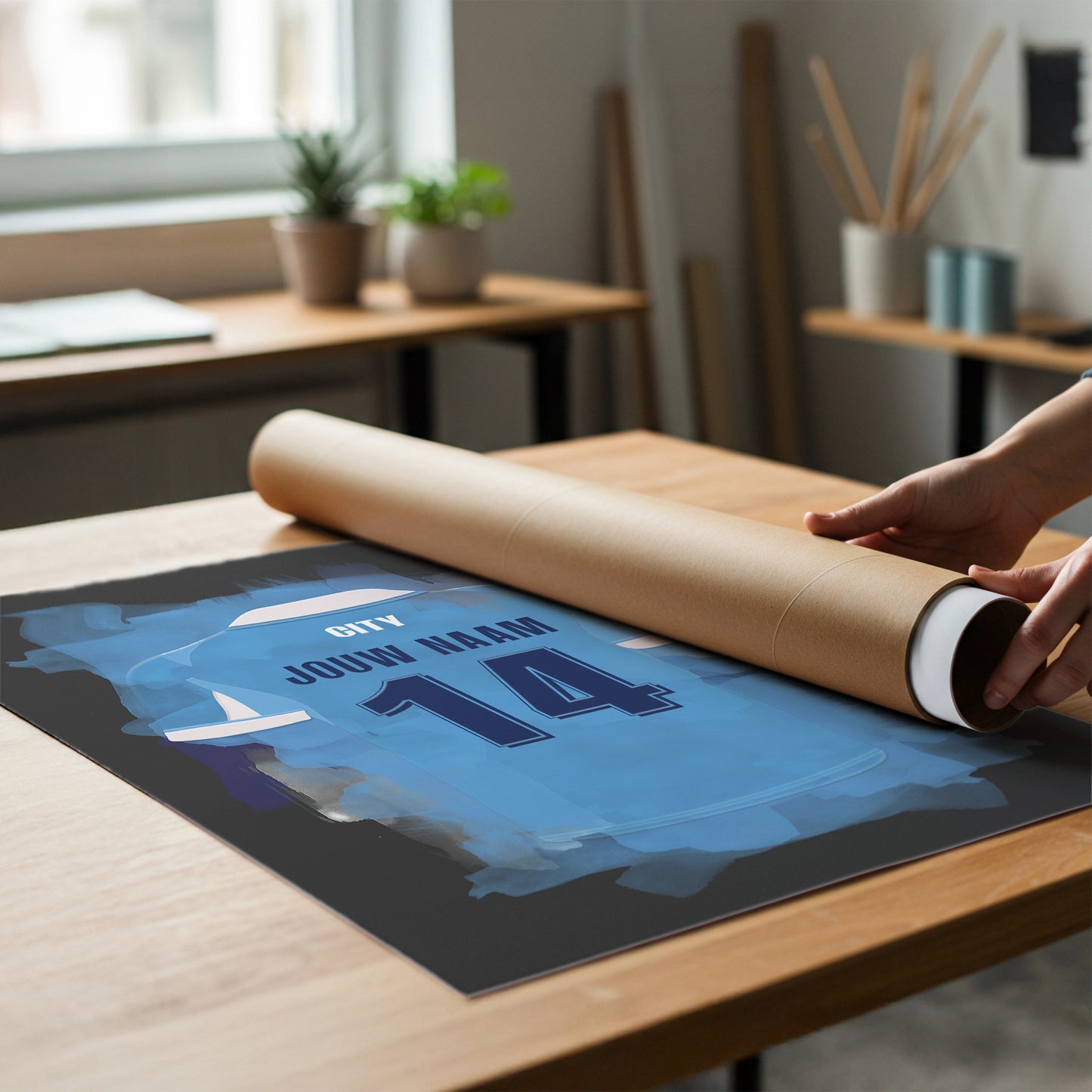 Manchester City Voetbal Poster Voetbal Cadeau Voetbalfan Decoratie