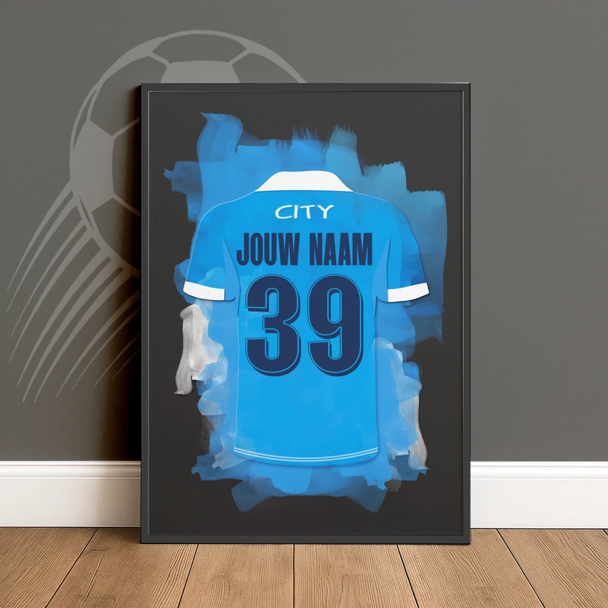Gepersonaliseerde Man City Poster Verjaardag Cadeau Fan