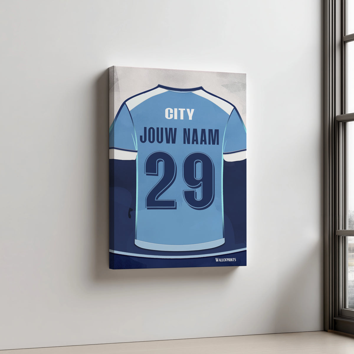 Manchester City Wanddecoratie Aluminium Dibond
