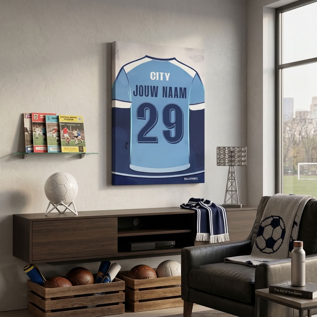 Manchester City Wanddecoratie Canvas Jongenskamer