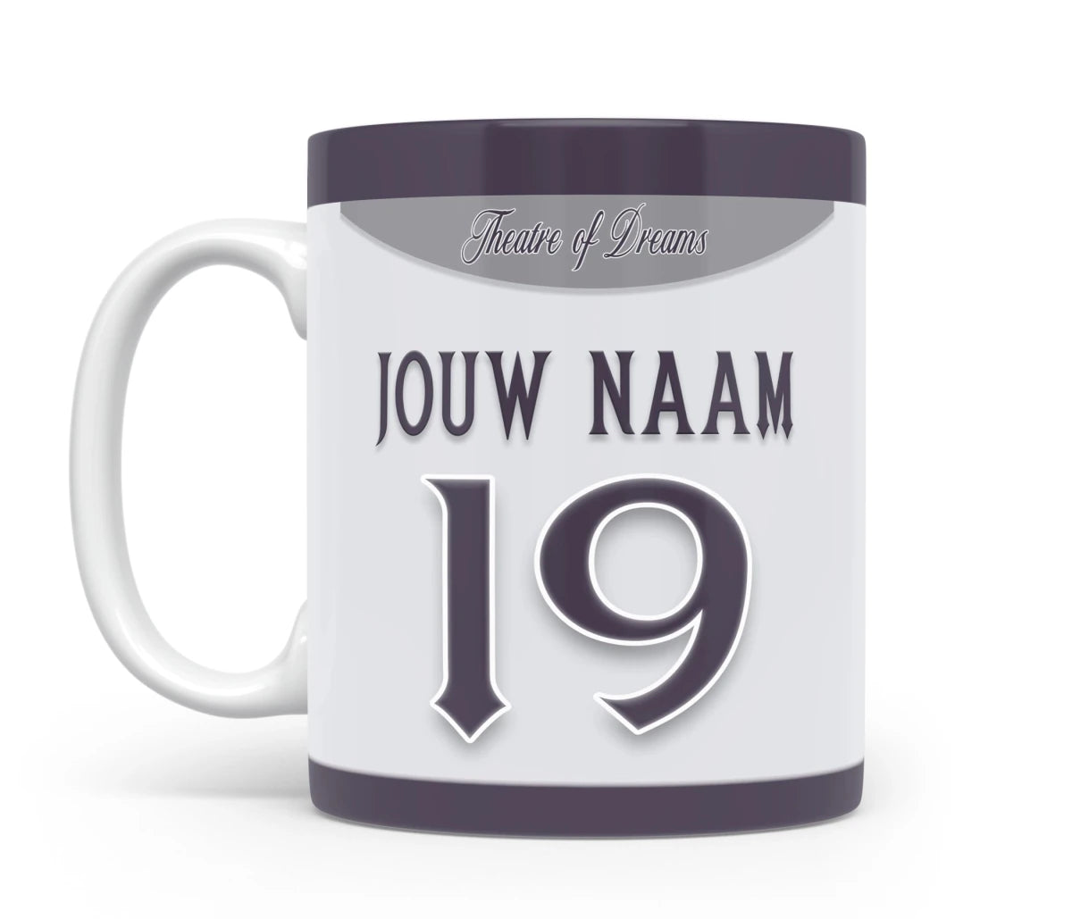 Manchester United Voetbal Mok Met Naam Verjaardag Cadeau