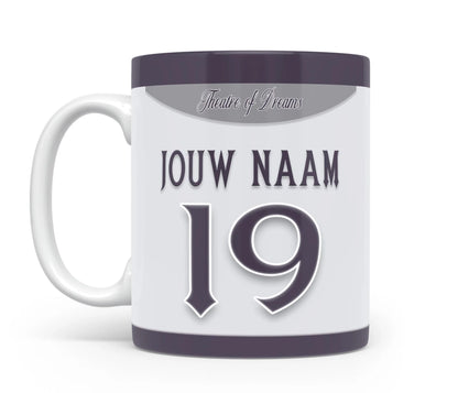 Manchester United Voetbal Mok Met Naam Verjaardag Cadeau