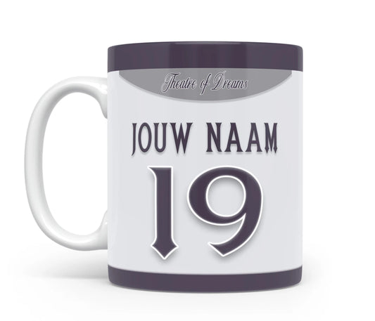 Manchester United Voetbal Mok Met Naam Verjaardag Cadeau