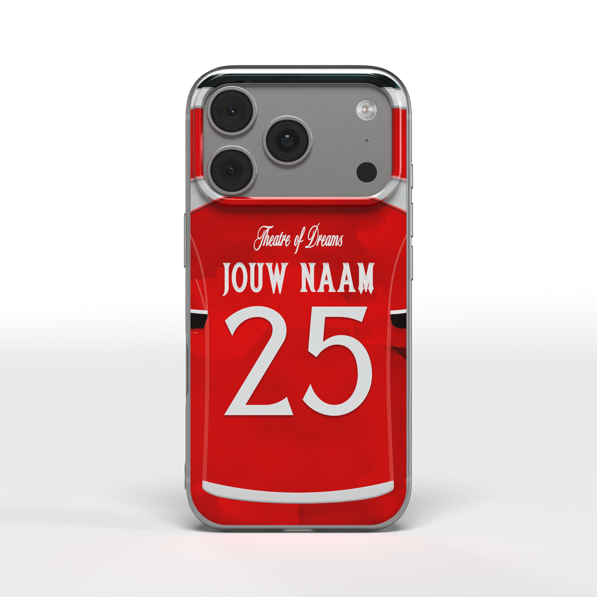 Manchester United Telefoonhoesje Gepersonaliseerd Voetbal Cadeau
