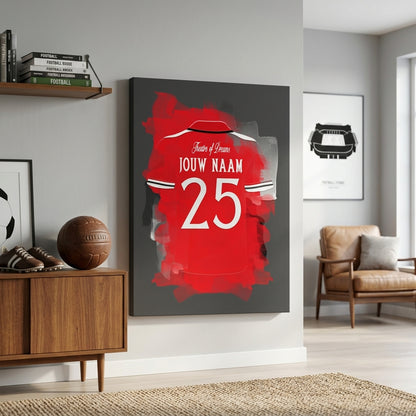 Manchester United Voetbal Canvas Muurdecoratie Voetbalfan Decoratie