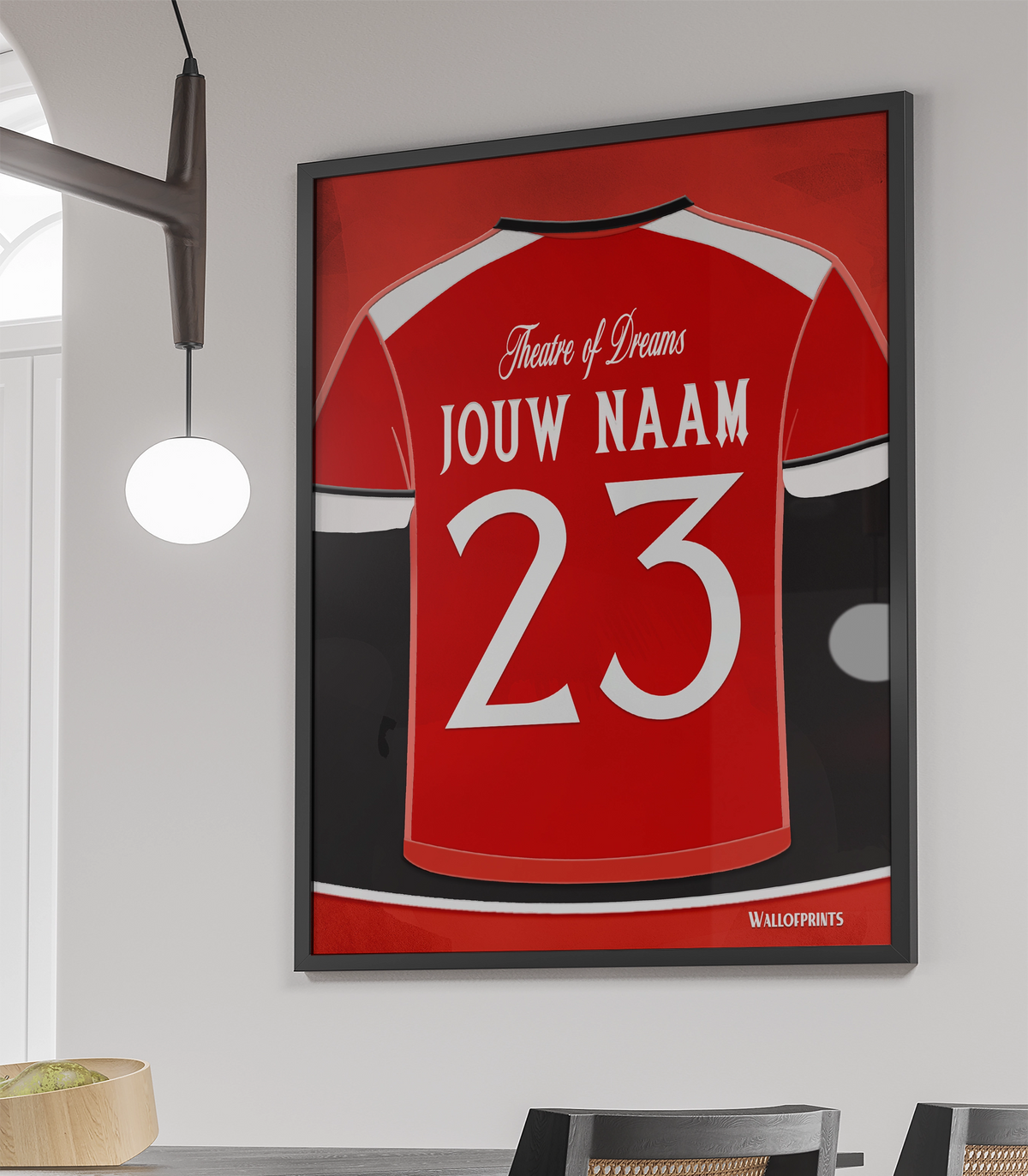 Manchester United Wanddecoratie Poster Met Lijst