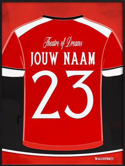 Manchester United Wanddecoratie Gepersonaliseerd Cadeau