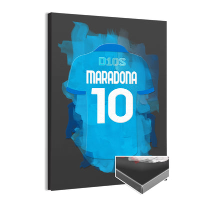 Maradona Canvas Frame Napoli Wanddecoratie