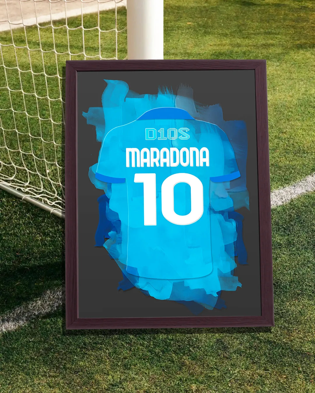 Maradona Poster Ingelijst Napoli Wanddecoratie Cadeau