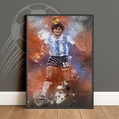 Maradona Voetbal Poster Bestellen Verjaardag Voetbal Cadeau