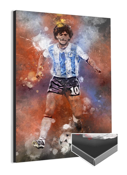 Maradona Voetbal Canvas Print Bestellen