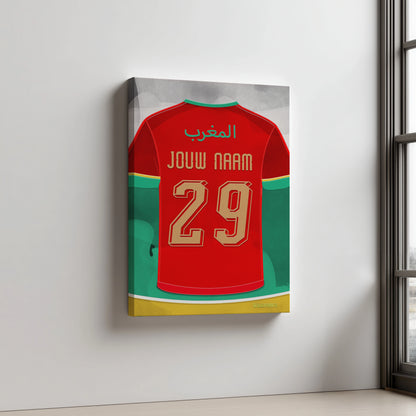 Marokko Voetbal Wanddecoratie Aluminium Dibond