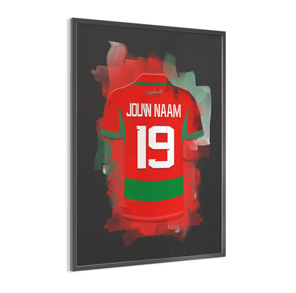Marrokaans Elftal ingelijste poster kopen