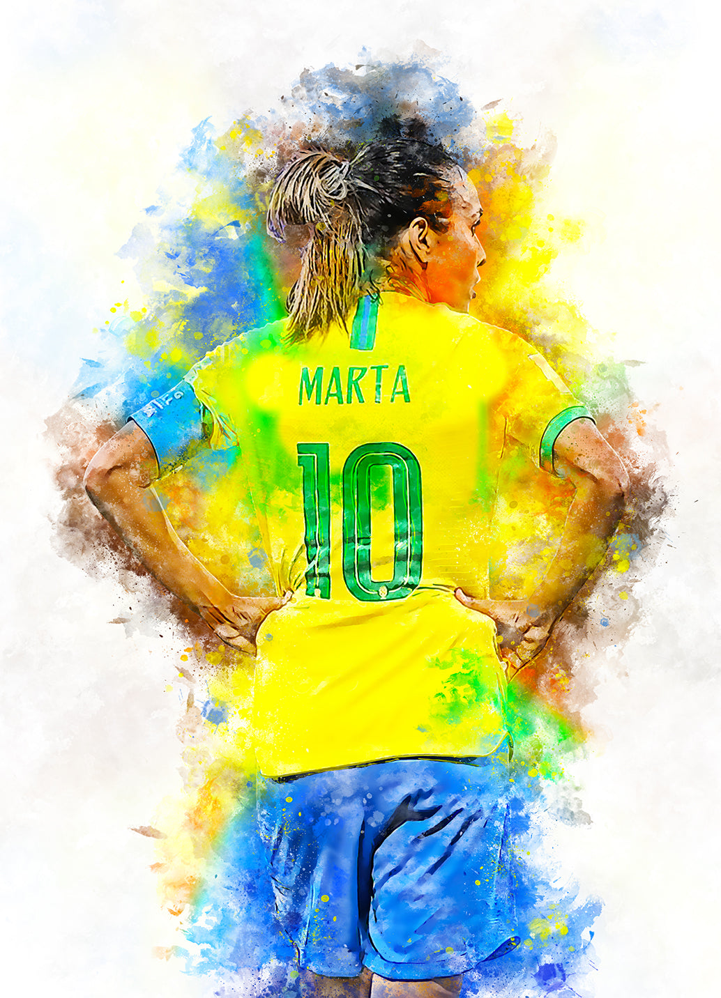 Marta voetbalposter