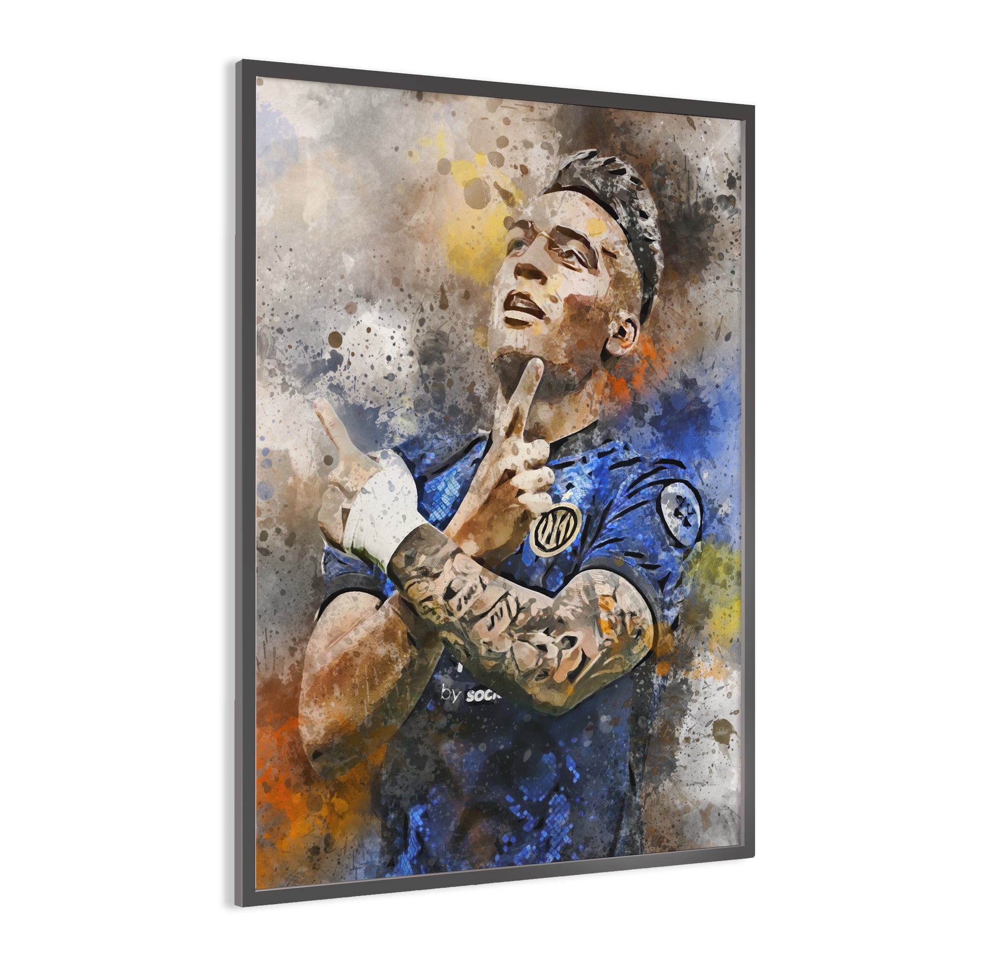 Lautaro Martinez wanddecoratie - Poster - Canvas - Dibond - Ingelijste poster
