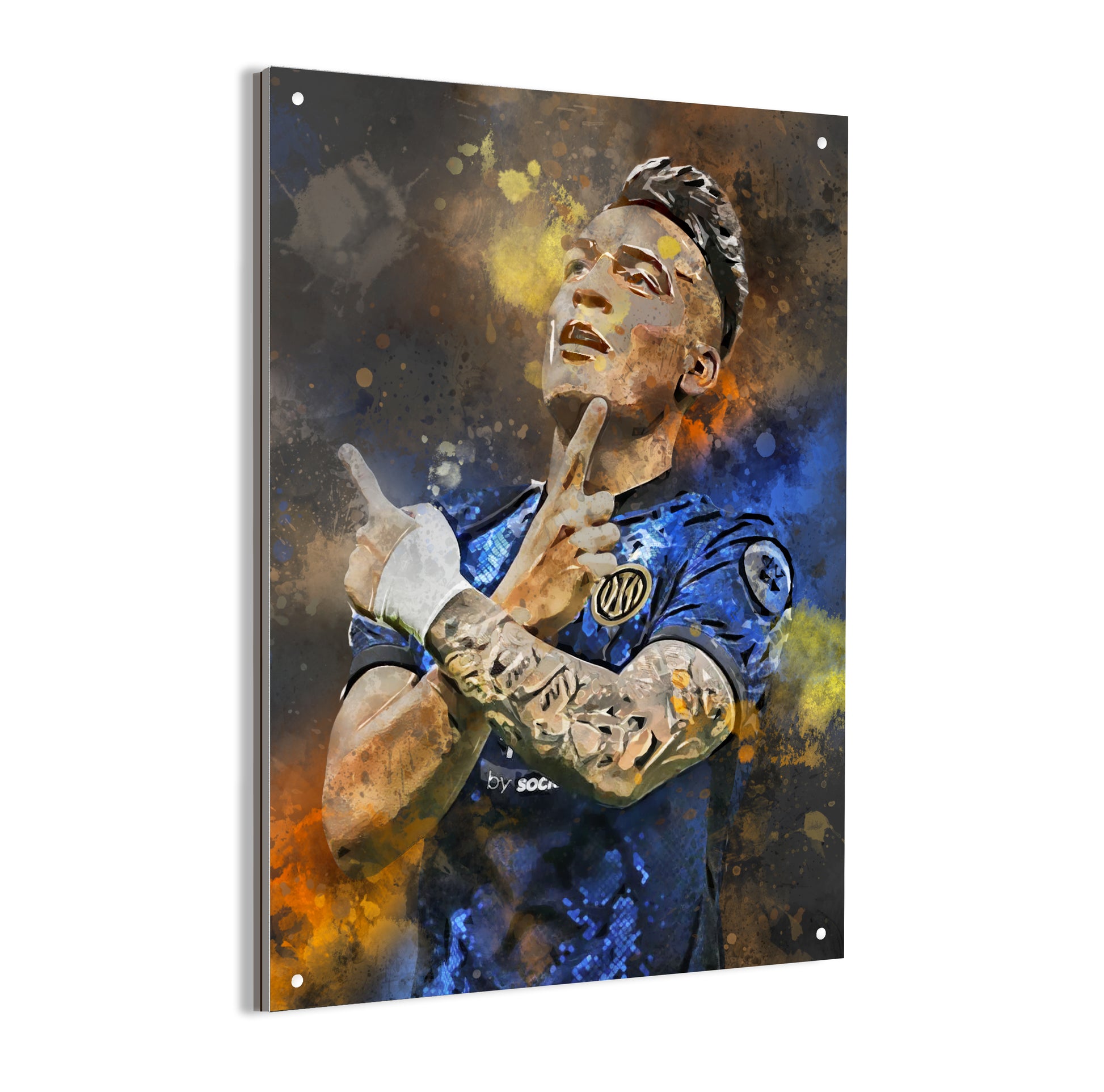 Lautaro Martinez wanddecoratie - Poster - Canvas - Dibond - Ingelijste poster