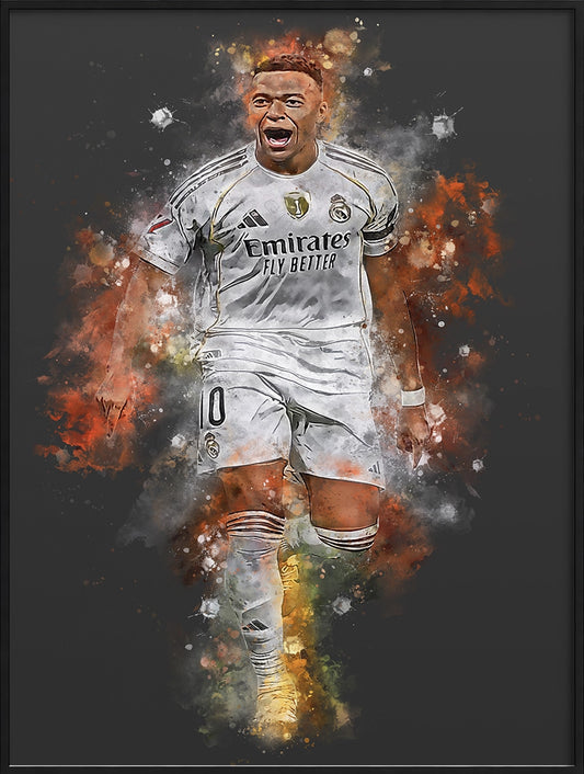 Kylian Mbappe Voetbal Wanddecoratie Poster Voetbal Cadeau