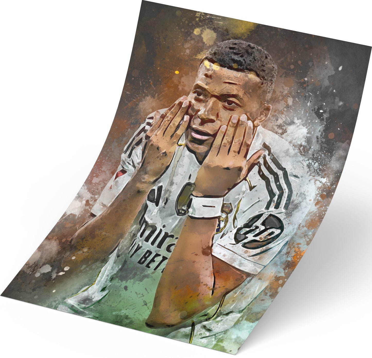 Mbappe voetbal poster 