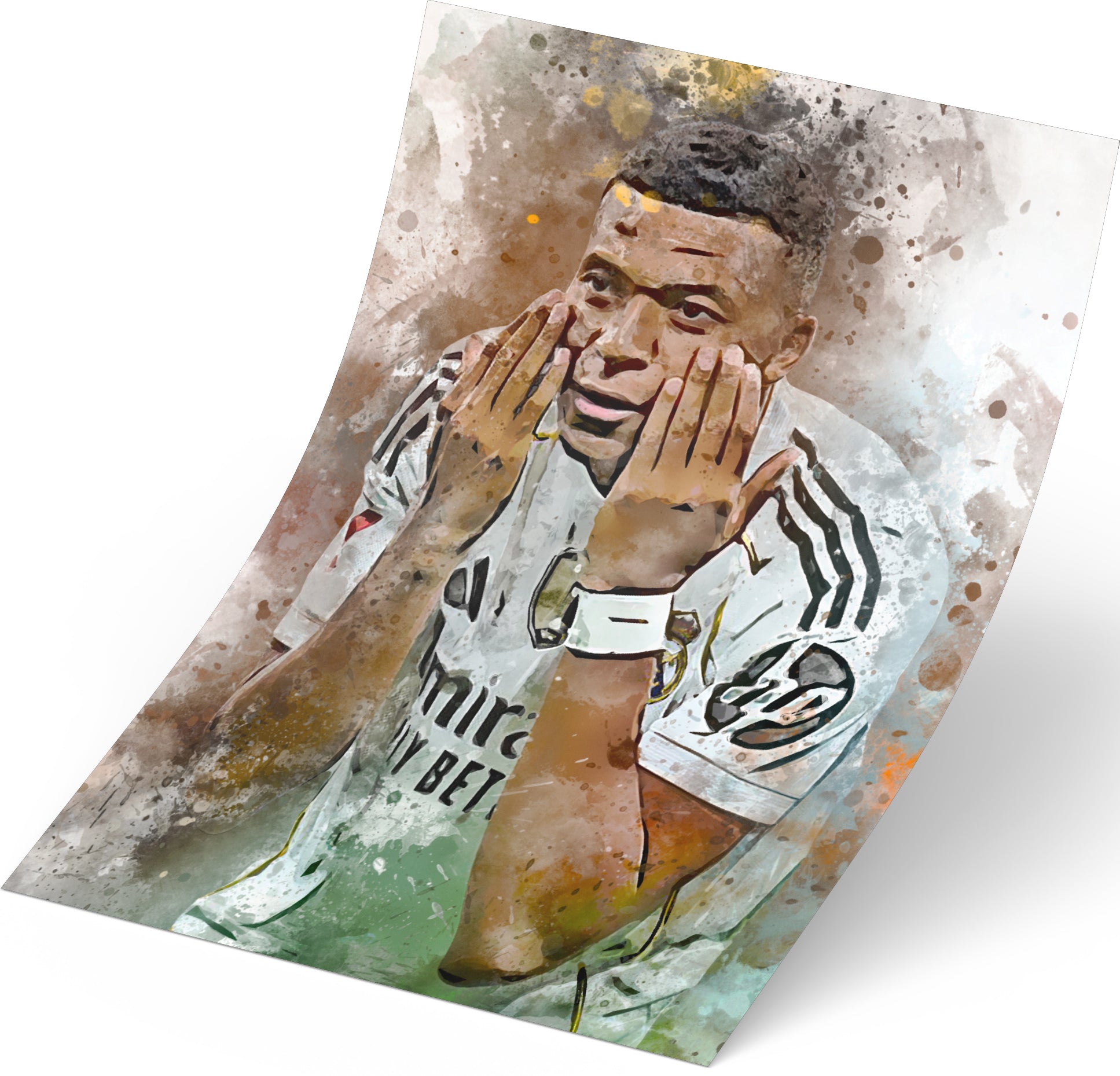 Mbappe voetbal poster 