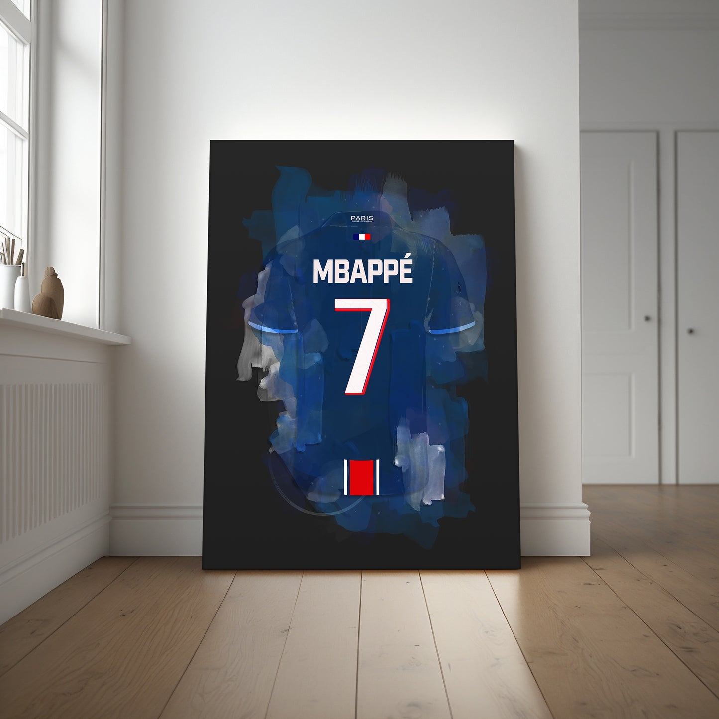 Kylian Mbappé voetbalposter
