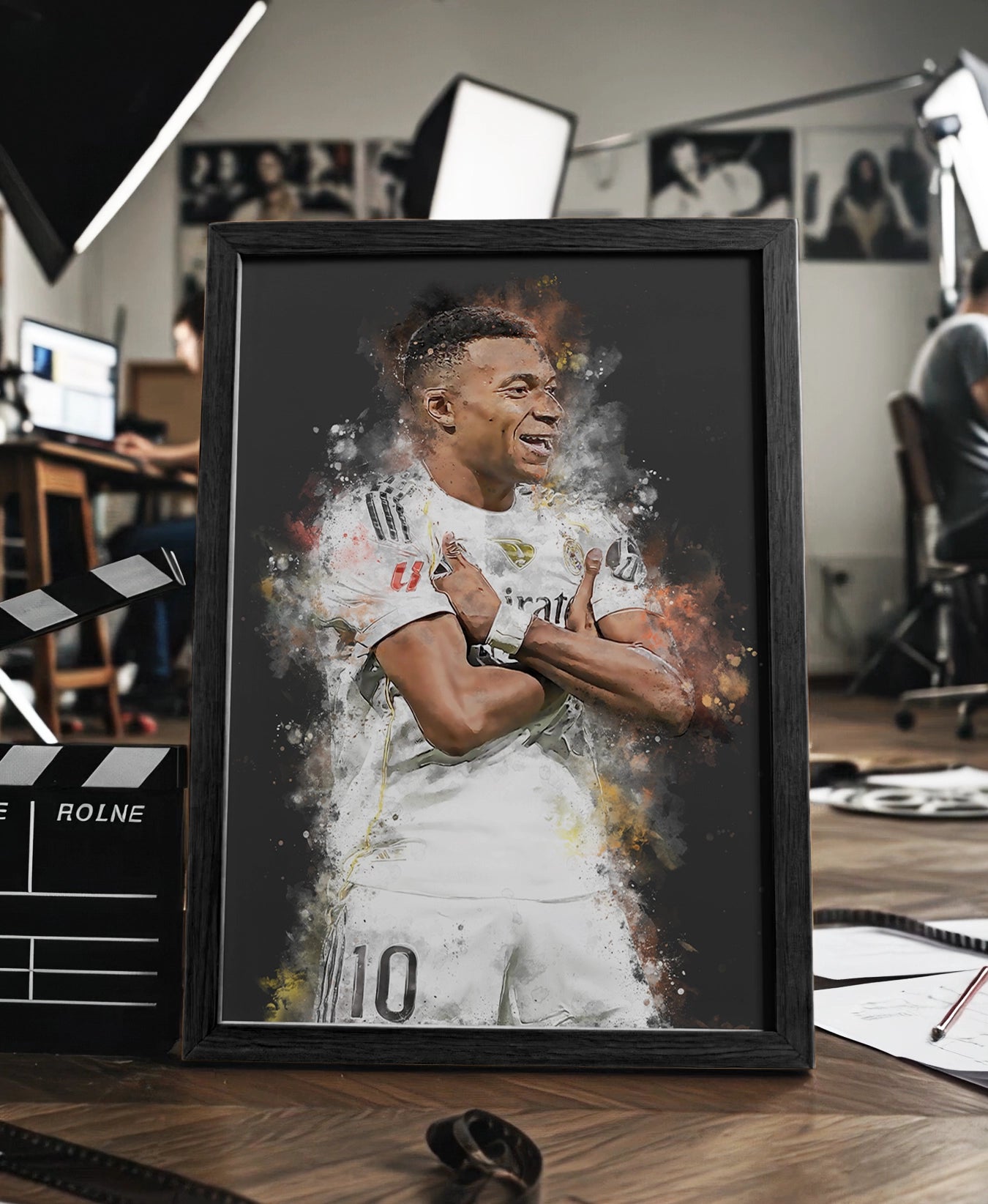 Mbappe voetbal poster Real Madrid
