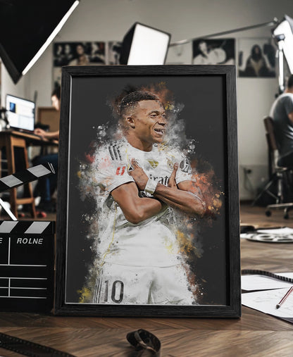 Mbappe voetbal poster Real Madrid