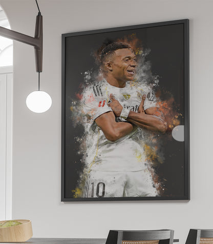 Kylian mbappe fan poster voetbal cadeau