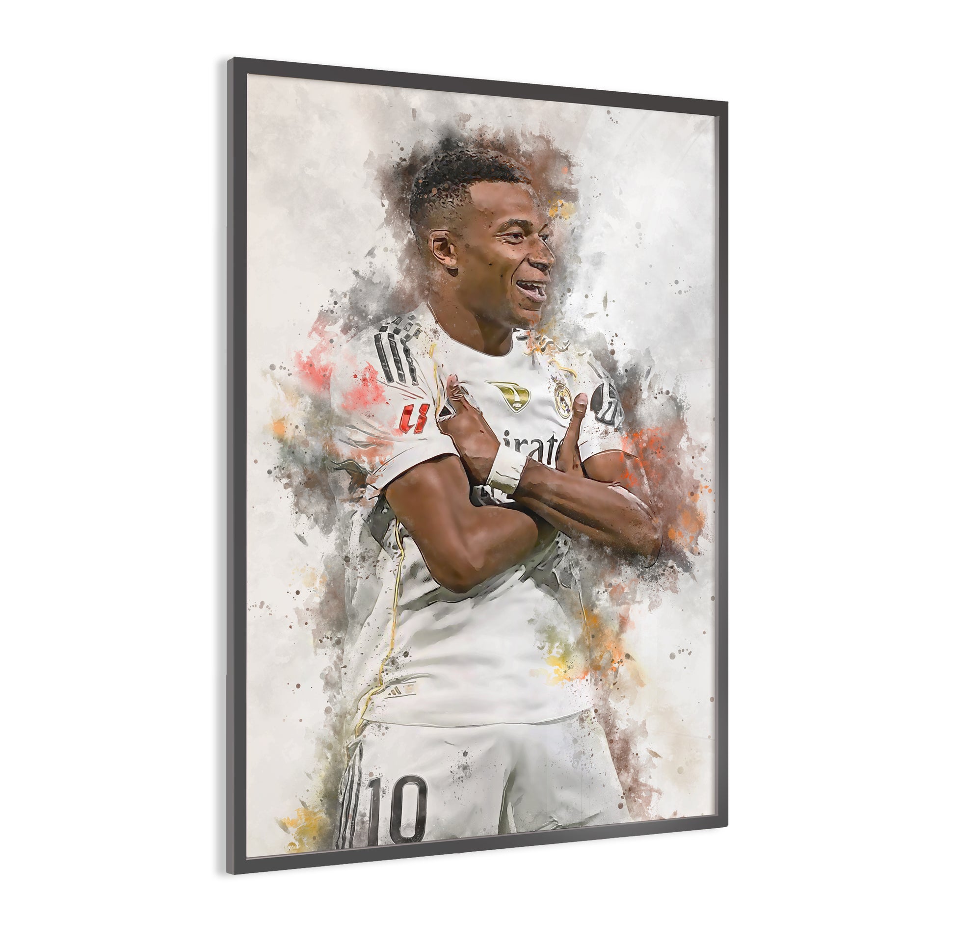 Kylian mbappe ingelijste poster voetbal 