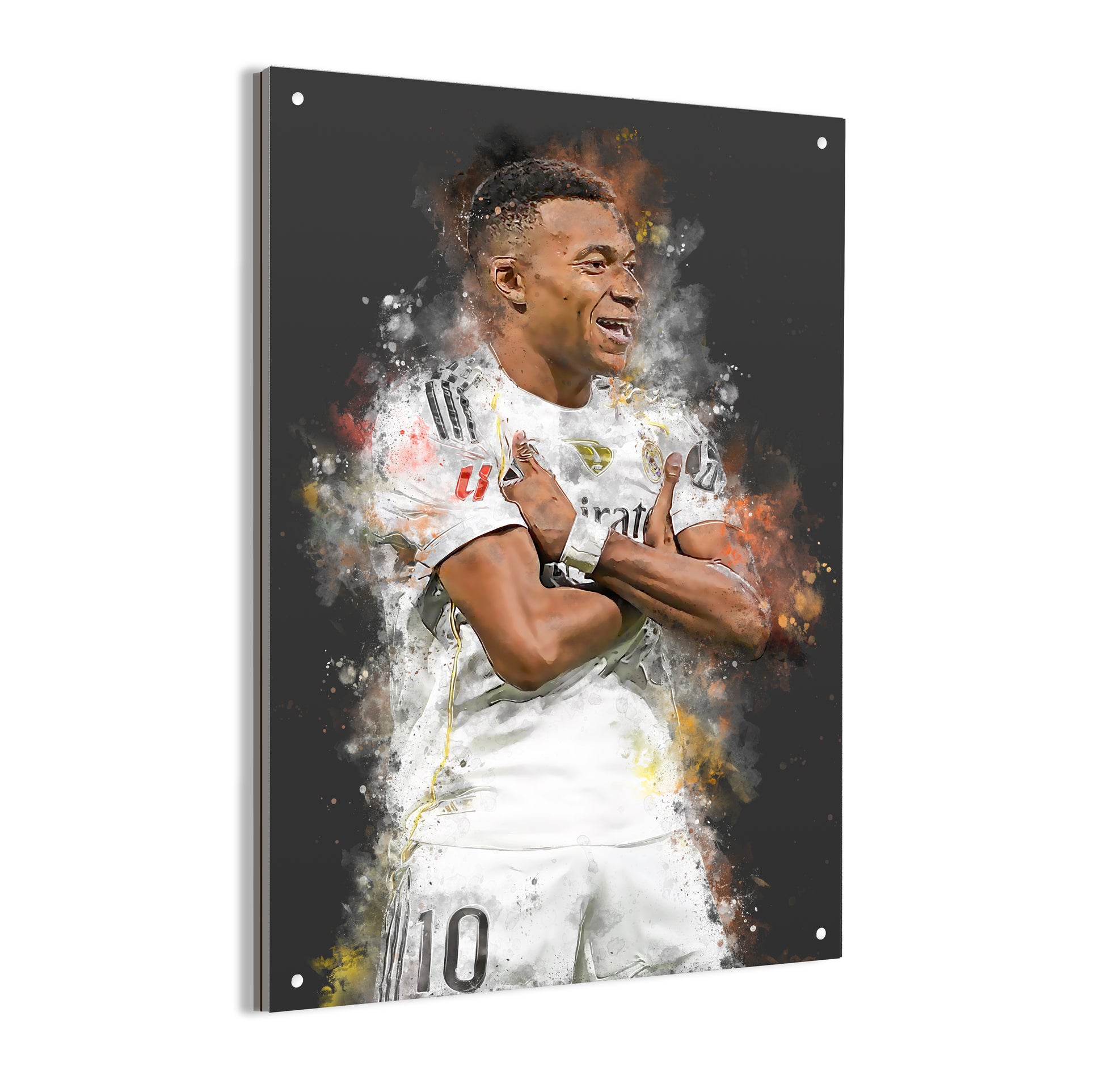 Kylian mbappe aluminium dibond poster voetbal 
