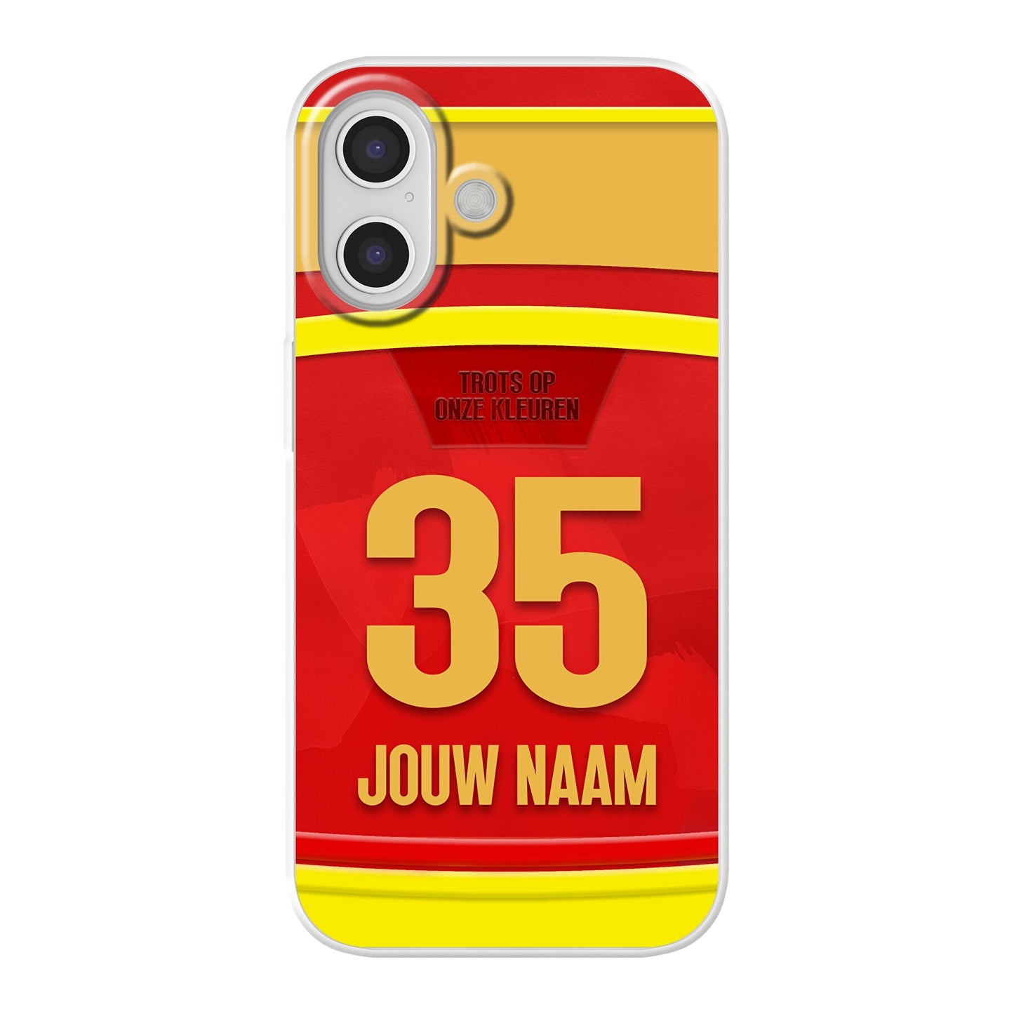 KV Mechelen telefoonhoesje met naam - Apple iPhone - Voetbal fan cadeau