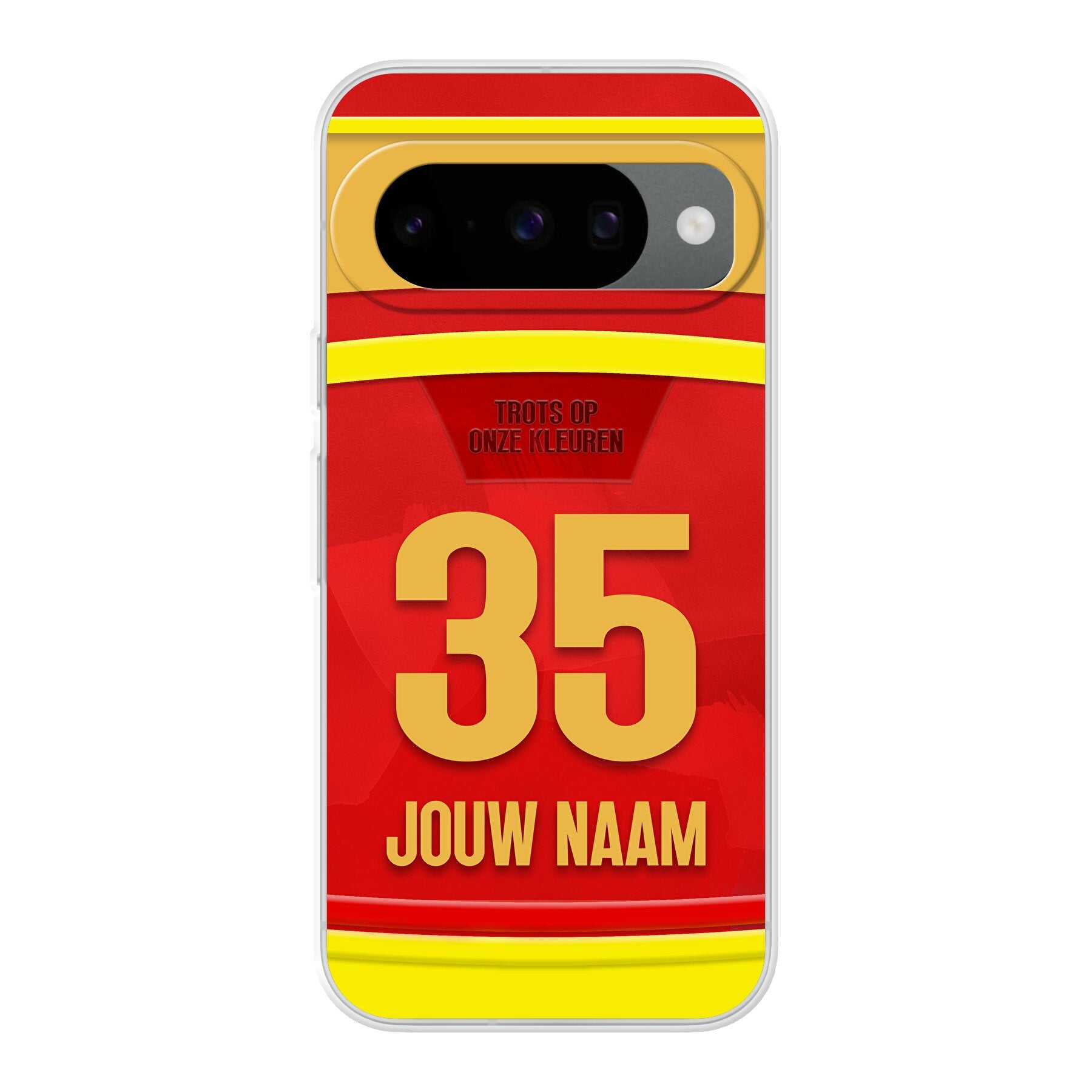 KV Mechelen telefoonhoesje met naam - Google Pixel - Voetbal fan cadeau
