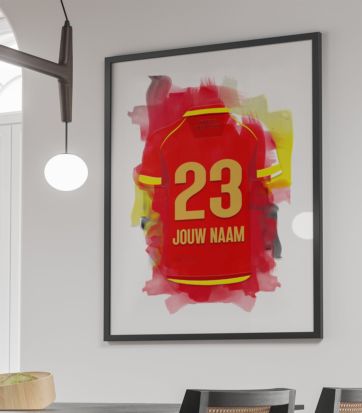 KV Mechelen wanddecoratie - Ingelijste poster - Voetbal fan kado