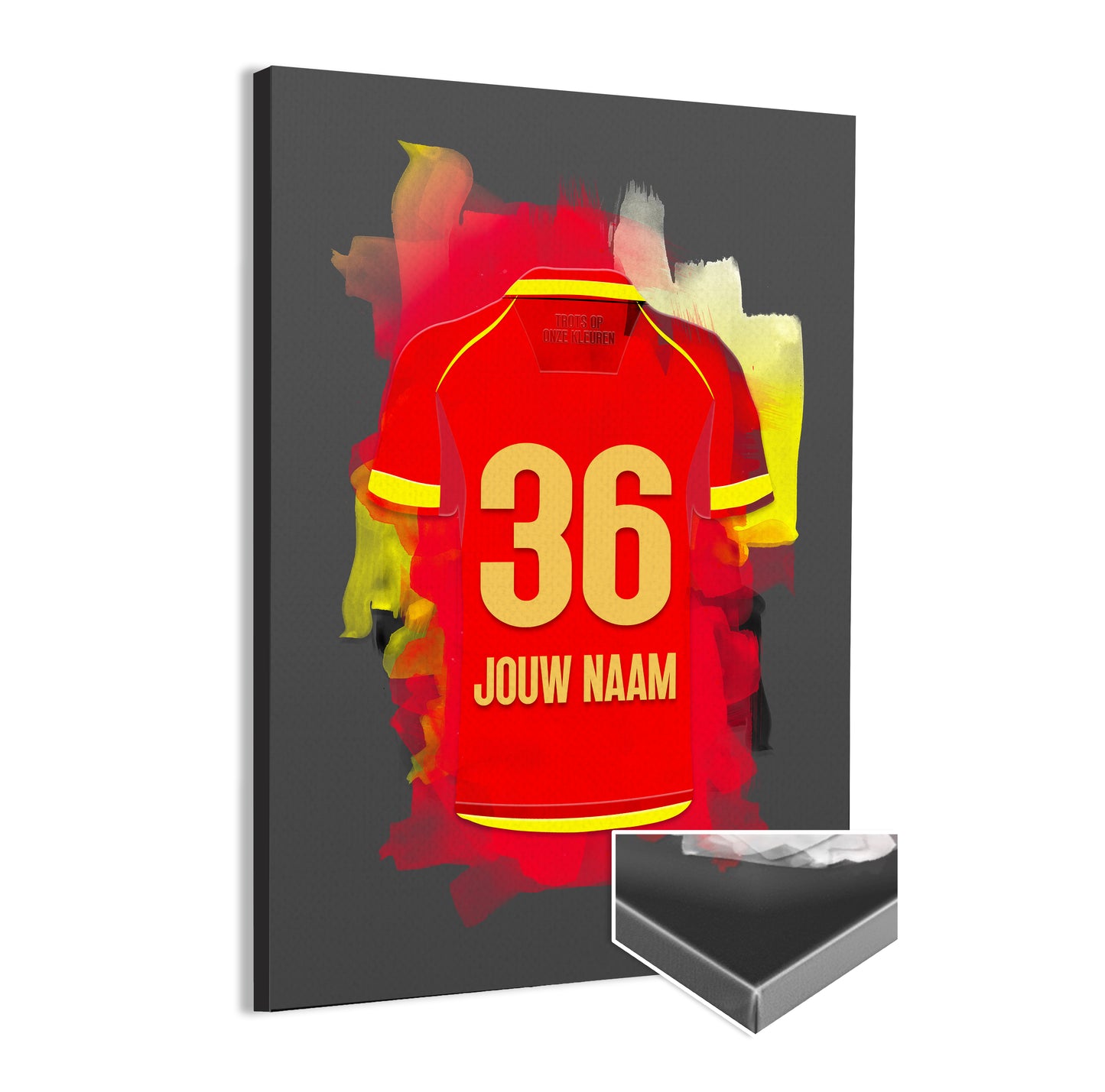 KV Mechelen wanddecoratie - Canvas poster - Voetbal fan kado