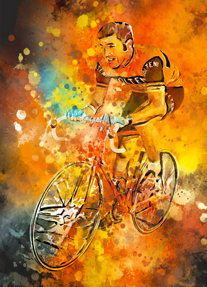 Merkcx wielrenners poster